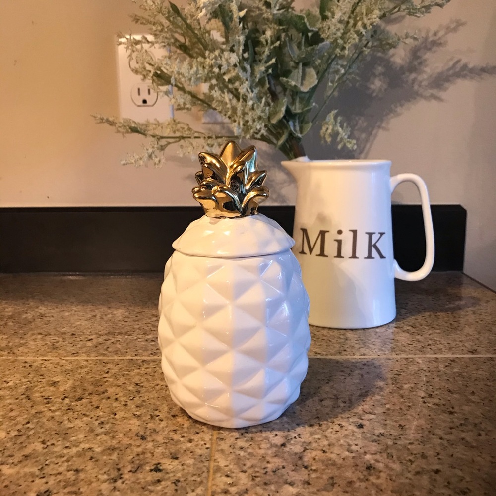 Ceramic Pineapple Canister